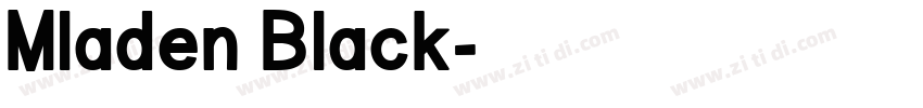 Mladen Black字体转换
